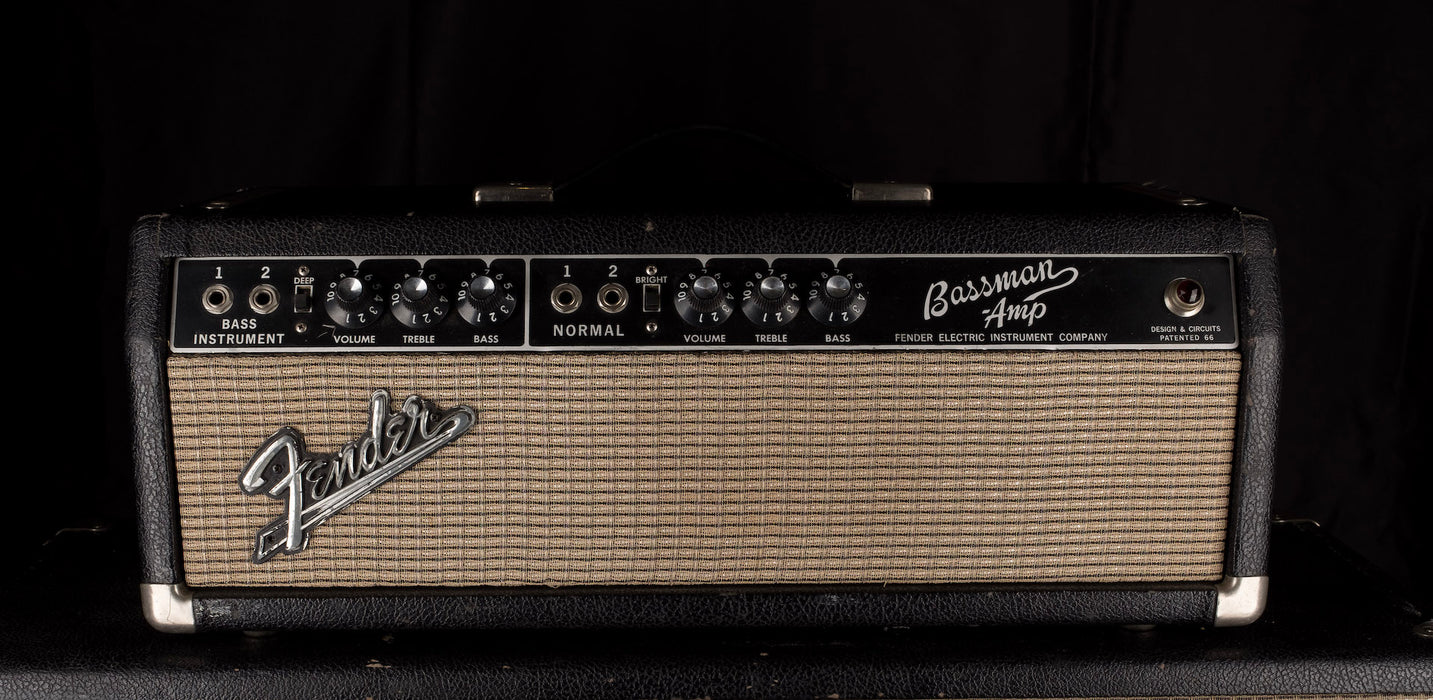 Pre Owned 1965 Fender Bassman Head and Matching 2x12 Cab