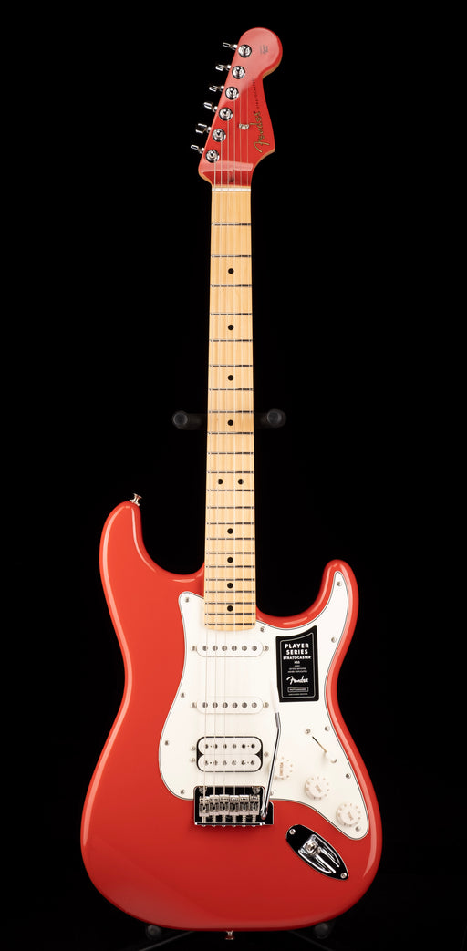 Fender Limited Edition Deluxe Player Strat HSS Fiesta Red Electric Guitar With Matching Headcap