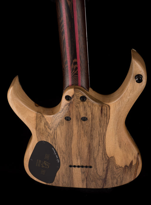 Mayones Duvelle Elte 6 40th Anniversary Master Builder Buckeye Burl Top Natural Fade Gloss Blackburst