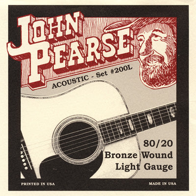 John Pearse 200L Bronze 12-53 Acoustic Guitar Strings