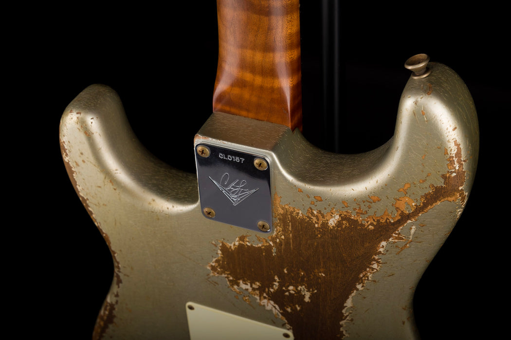Fender Custom Shop Masterbuilt Carlos Lopez '59 Strat Heavy Relic Inca Silver