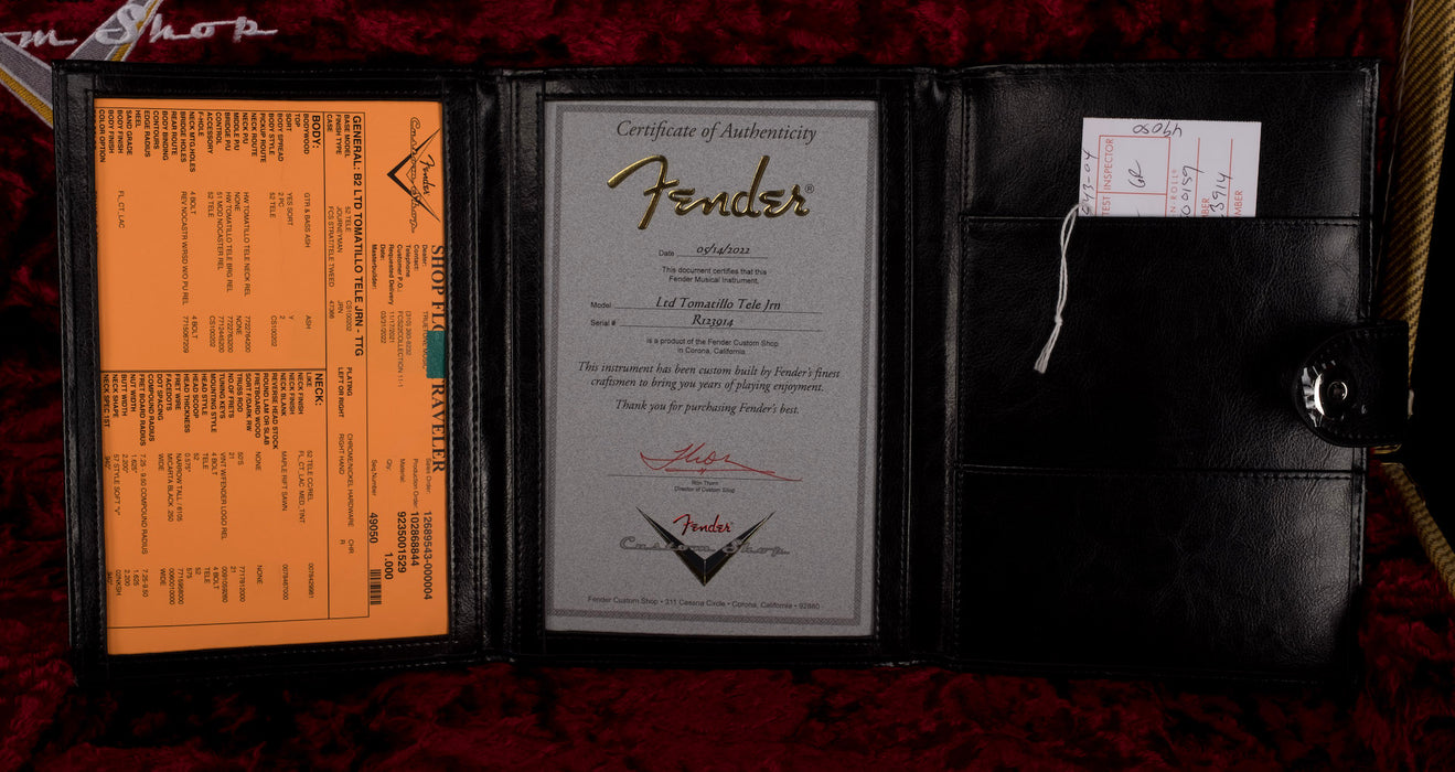 Fender Custom Shop Limited Edition Tomatillo Tele Journeyman Relic Tomatillo Green With Case