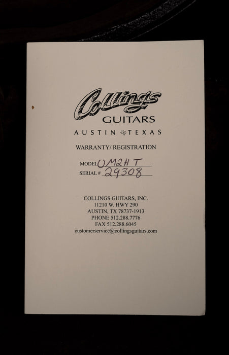 Pre Owned Collings Traditional Series OM2H T Natural With OHSC