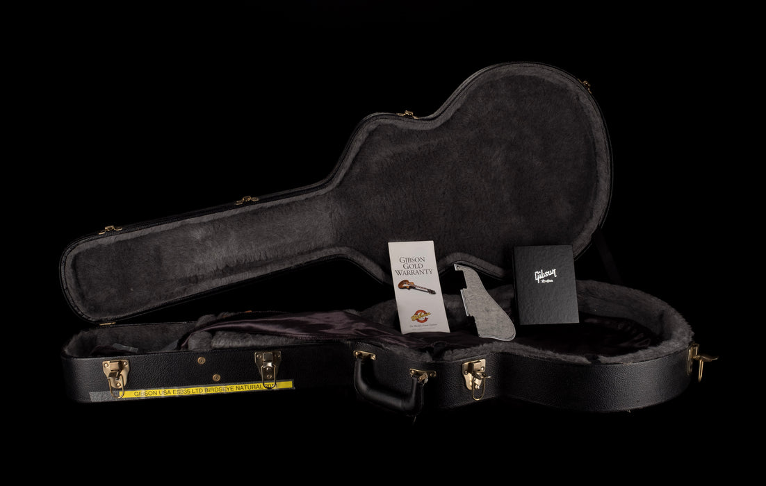 Pre Owned 2011 Gibson Custom Shop ES-335 Limited Edition Birdseye Maple Natural With OHSC