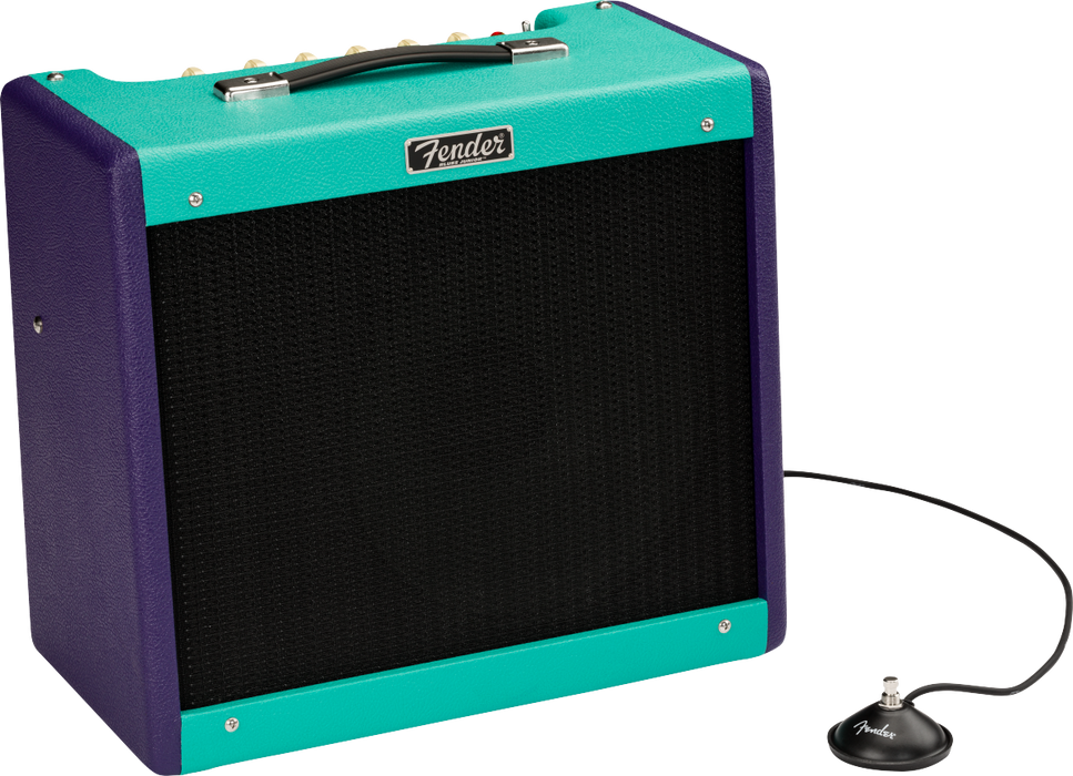 DISC - Fender Limited Edition Blues Junior IV Eminence Cannabis Rex Two-Tone Purple/Seafoam Tube Guitar Amplifier Combo