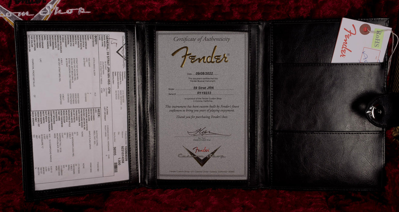 Fender Custom Shop 1959 Stratocaster HSS Journeyman Relic Charcoal Frost Metallic