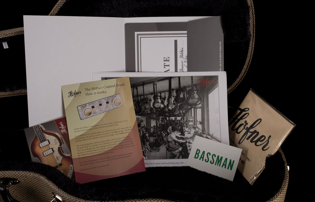 Hofner Limited Edition Pearl Clopper 1962 Violin Bass HOF-H500/1-62-PC-O with Case