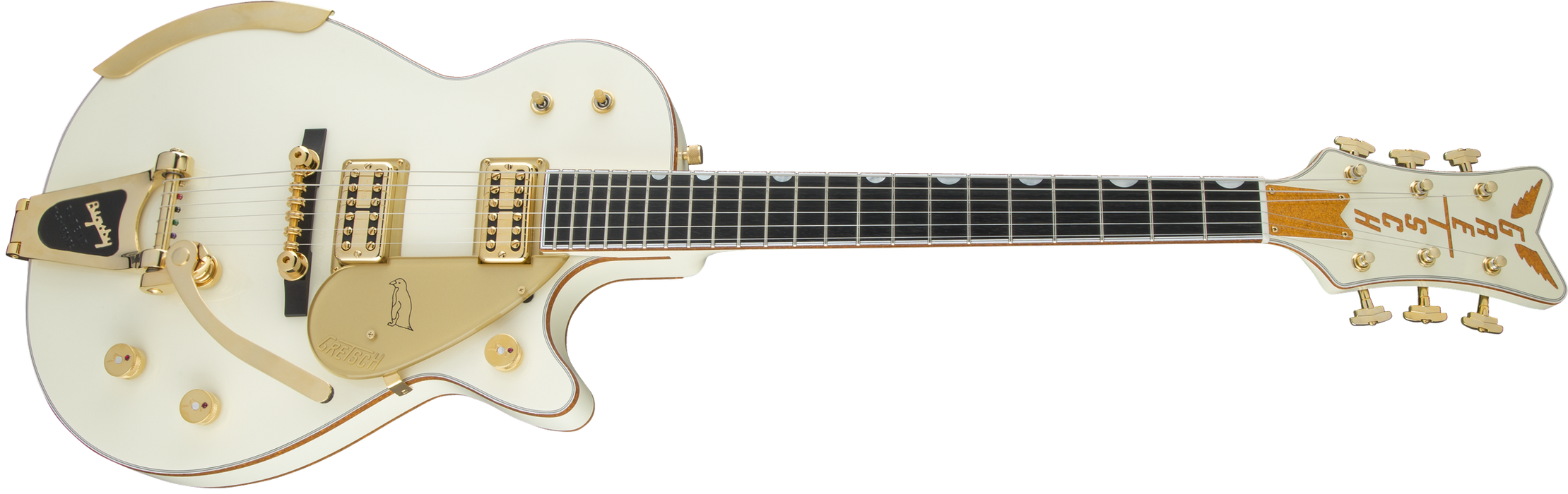 Gretsch G6134T-58 Vintage Select ’58 Penguin with Bigsby TV Jones Vintage White With Case