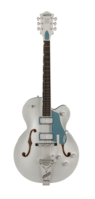 Gretsch G6118T-140 LTD 140th Double Platinum Anniversary With Bigsby Two-Tone Pure Platinum/Stone Platinum With Case