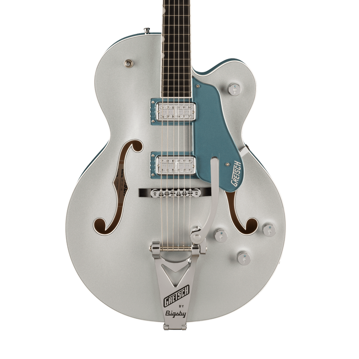 Gretsch G6118T-140 LTD 140th Double Platinum Anniversary With Bigsby Two-Tone Pure Platinum/Stone Platinum With Case
