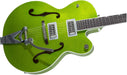 Gretsch G6120T-HR Brian Setzer Signature Hot Rod Hollow Body with Bigsby Rosewood Fingerboard Electric Guitar - Extreme Coolant Green Sparkle