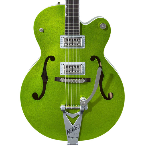 Gretsch G6120T-HR Brian Setzer Signature Hot Rod Hollow Body with Bigsby Rosewood Fingerboard Electric Guitar - Extreme Coolant Green Sparkle