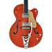 Gretsch G6120TFM-BSNV Brian Setzer Signature Nashville Hollow Body with Bigsby Ebony Fingerboard Orange Stain Electric Guitar With Case