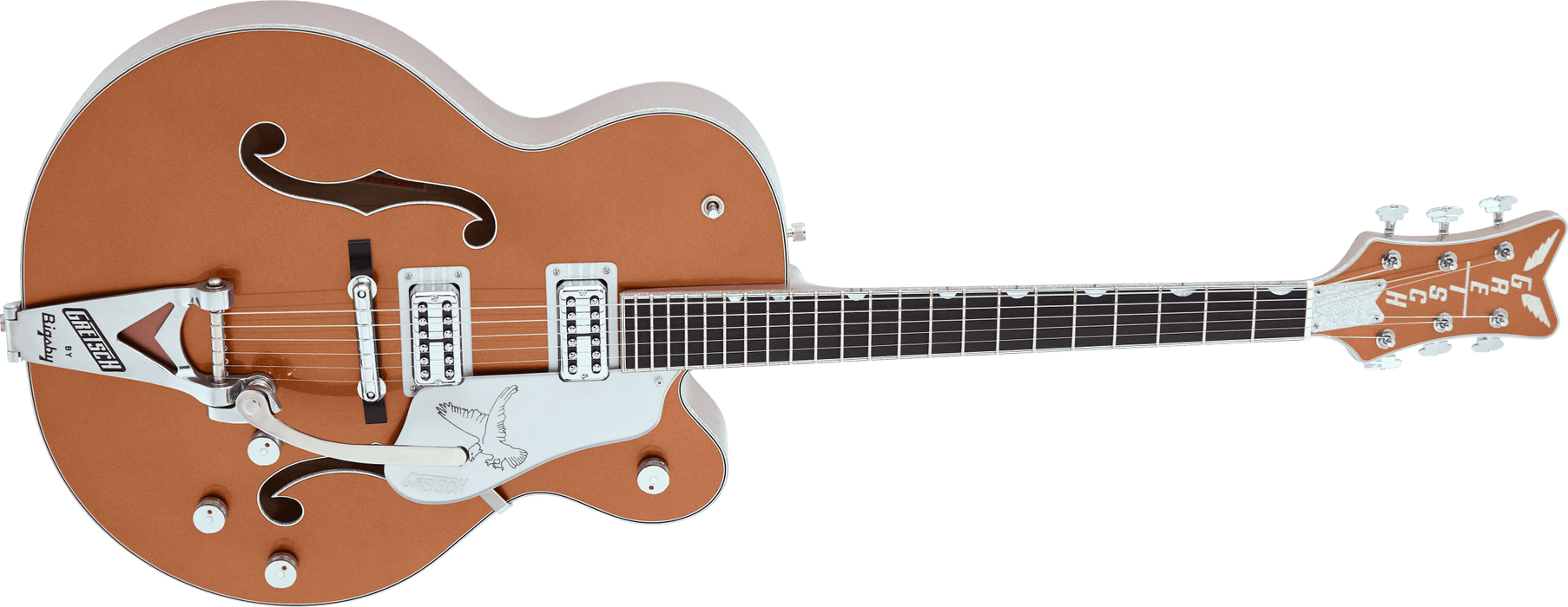 DISC - Gretsch G6136T Limited Edition Falcon with Bigsby Two-Tone Copper/Sahara Metallic Electric Guitar