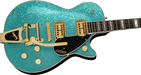 Gretsch G6229TG Limited Edition Players Edition Sparkle Jet™ BT with Bigsby® and Gold Hardware, Ebony Fingerboard, Ocean Turquoise Sparkle Electric Guitars