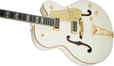 Gretsch G6136-55 Vintage Select Edition '55 Falcon Hollow Body with Cadillac Tailpiece Solid Spruce Top Vintage White Lacquer Electric Guitar