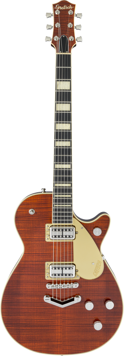 Gretsch G6228FM Players Edition Jet BT with V-Stoptail Flame Maple Ebony Fingerboard Bourbon Stain Electric Guitar