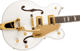 Gretsch G5422TG Electromatic® Classic Hollow Body Double-Cut with Bigsby® and Gold Hardware, Laurel Fingerboard, Snowcrest White Electric Guitars