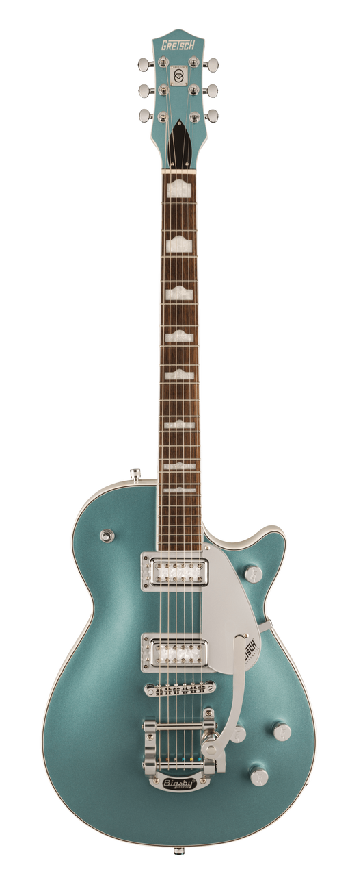 Gretsch G5230T-140 Electromatic 140th Double Platinum Jet with Bigsby Two-Tone Stone Platinum/Pearl Platinum