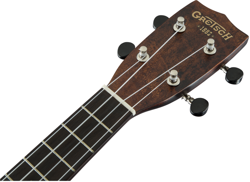 Gretsch G9100-L Soprano Long-Neck Ovangkol Fingerboard Ukulele - Vintage Mahogany Stain With Gig Bag