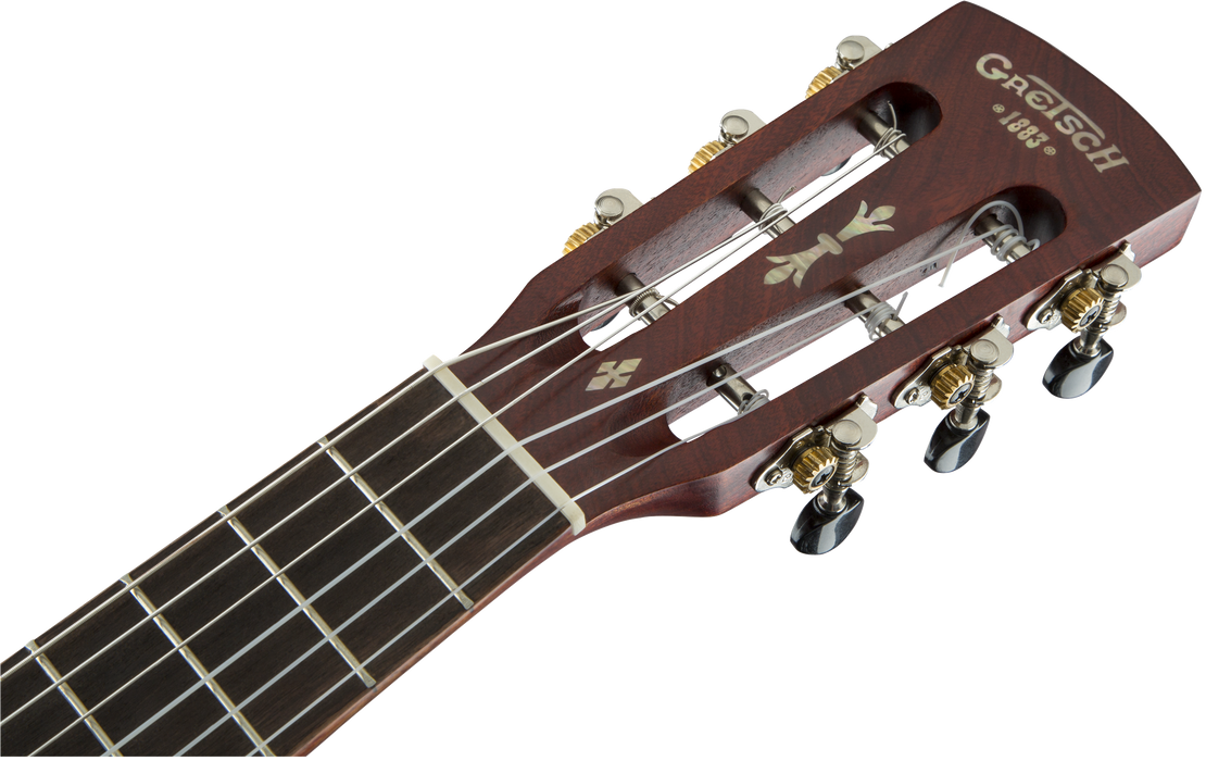 Gretsch G9126 A.C.E. Guitar-Ukulele Acoustic-Cutaway-Electric with Gig Bag Fishman Kula Pickup Honey Mahogany Stain