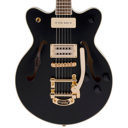 DISC - Gretsch G2655TG-P90  Limited Edition Streamliner Center Block Jr. w/ Bigsby Matte Black Electric Guitar