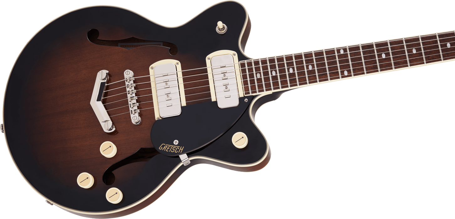 Gretsch G2655-P90 Streamliner Center Block Jr. Double-Cut P90 with V-Stoptail Brownstone Electric Guitar