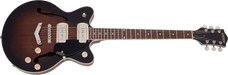 Gretsch G2655-P90 Streamliner Center Block Jr. Double-Cut P90 with V-Stoptail Brownstone Electric Guitar