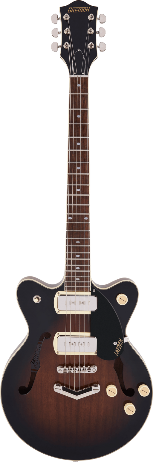 Gretsch G2655-P90 Streamliner Center Block Jr. Double-Cut P90 with V-Stoptail Brownstone Electric Guitar