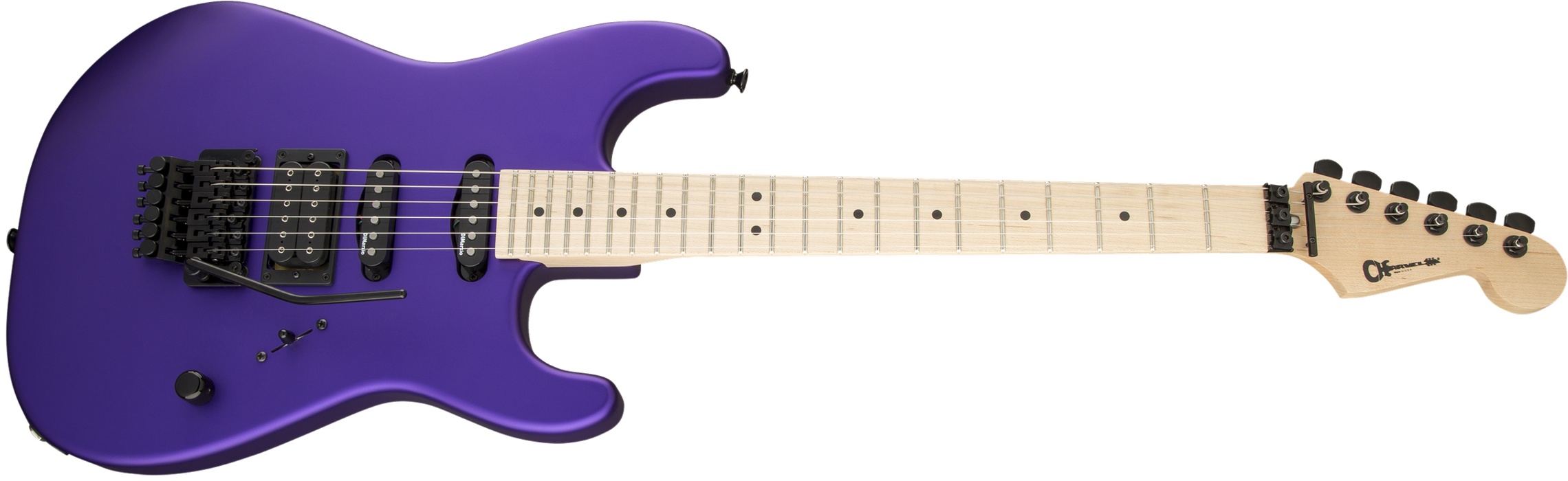 Charvel USA Select San Dimas Style 1 HSS FR Satin Plum Electric Guitar With Case