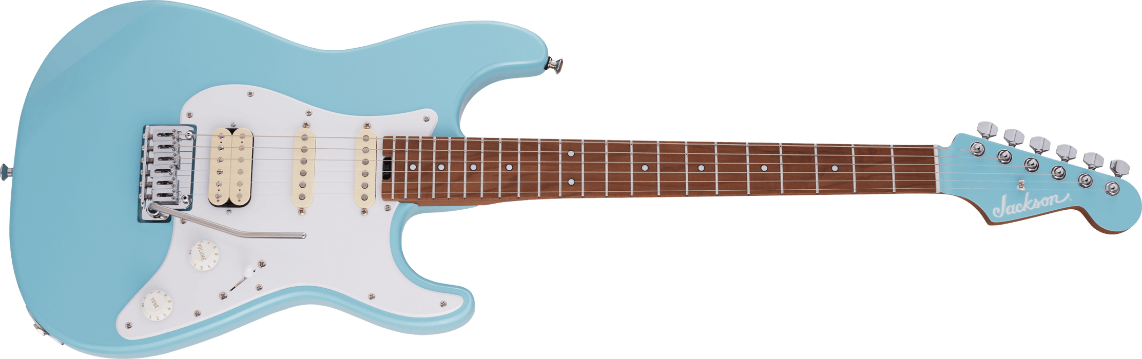 Jackson MJ Series Signature Misha Mansoor So-Cal 2PT Caramelized Maple Fingerboard Daphne Blue