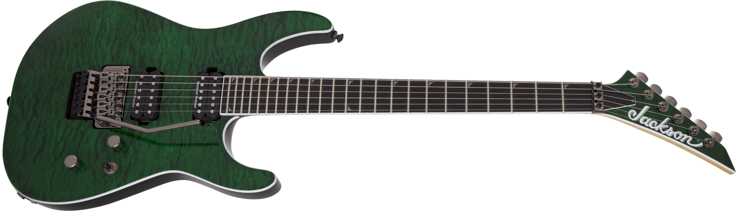 Jackson Pro Series Soloist SL2Q MAH Ebony Fingerboard Transparent Green