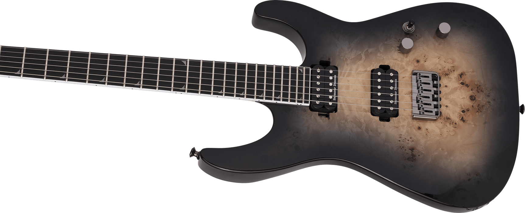 Jackson Pro Series Soloist SL2P MAH HT Ebony Fingerboard Transparent Black Burst