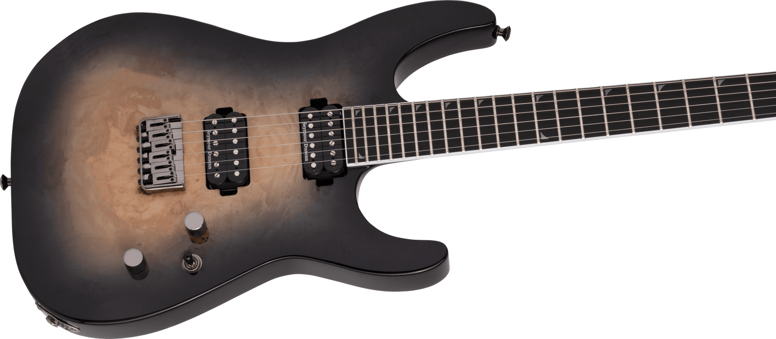 Jackson Pro Series Soloist SL2P MAH HT Ebony Fingerboard Transparent Black Burst