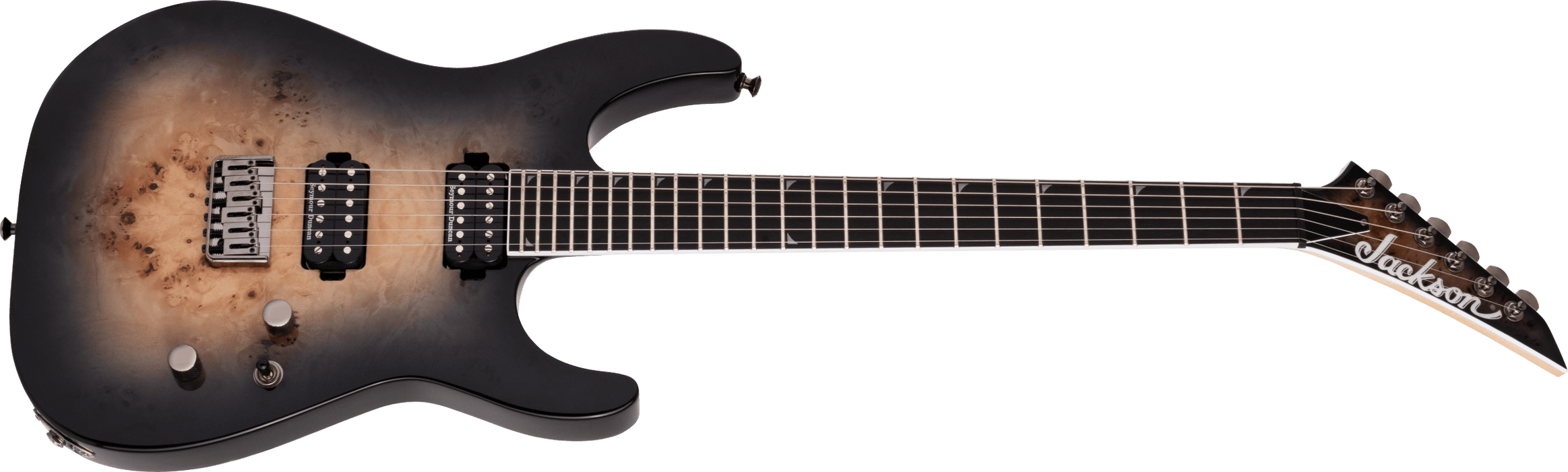 Jackson Pro Series Soloist SL2P MAH HT Ebony Fingerboard Transparent Black Burst