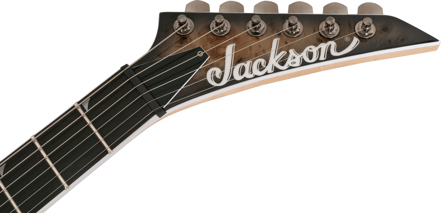 Jackson Pro Series Soloist SL2P MAH HT Ebony Fingerboard Transparent Black Burst