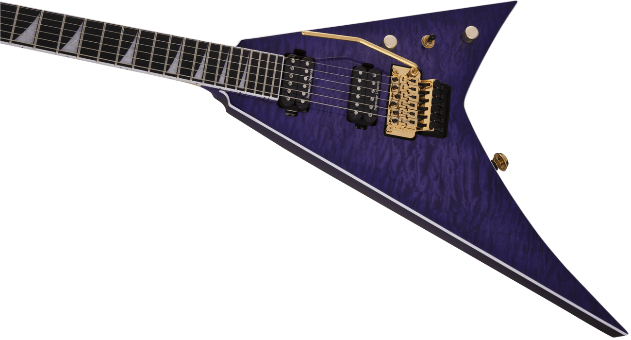 Jackson Pro Series Rhoads RR24Q Ebony Fingerboard Transparent Purple