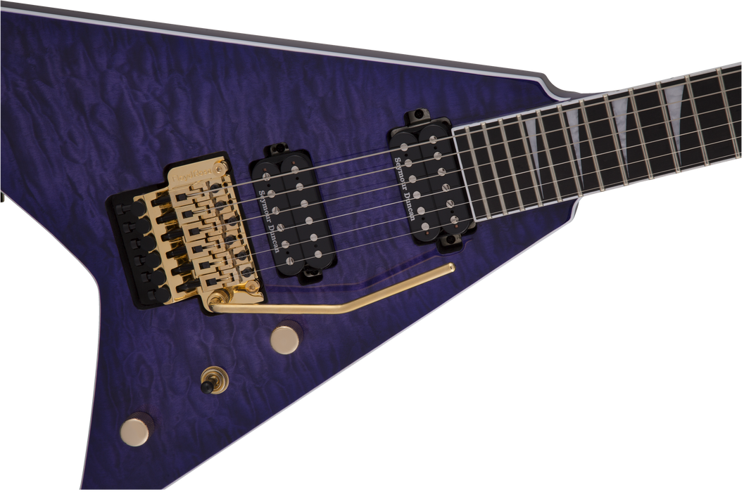 Jackson Pro Series Rhoads RR24Q Ebony Fingerboard Transparent Purple