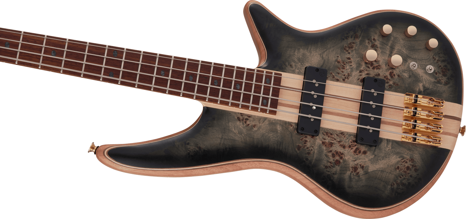 Jackson Pro Series Spectra Bass SBP IV Caramelized Jatoba Fingerboard Transparent Black Burst