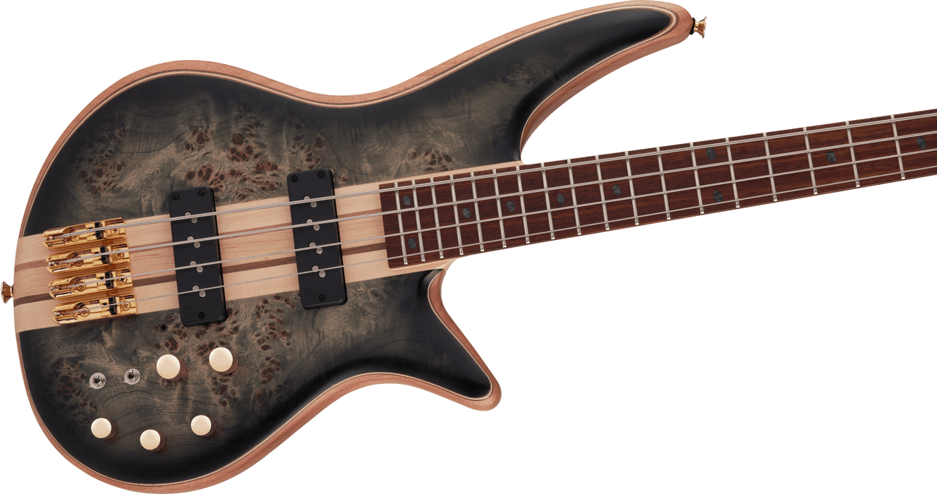 Jackson Pro Series Spectra Bass SBP IV Caramelized Jatoba Fingerboard Transparent Black Burst