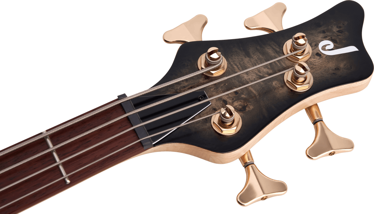 Jackson Pro Series Spectra Bass SBP IV Caramelized Jatoba Fingerboard Transparent Black Burst