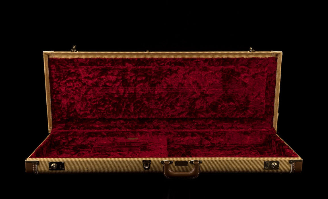 Used Fender G&G Tweed Stratocaster Telecaster Case Red Interior