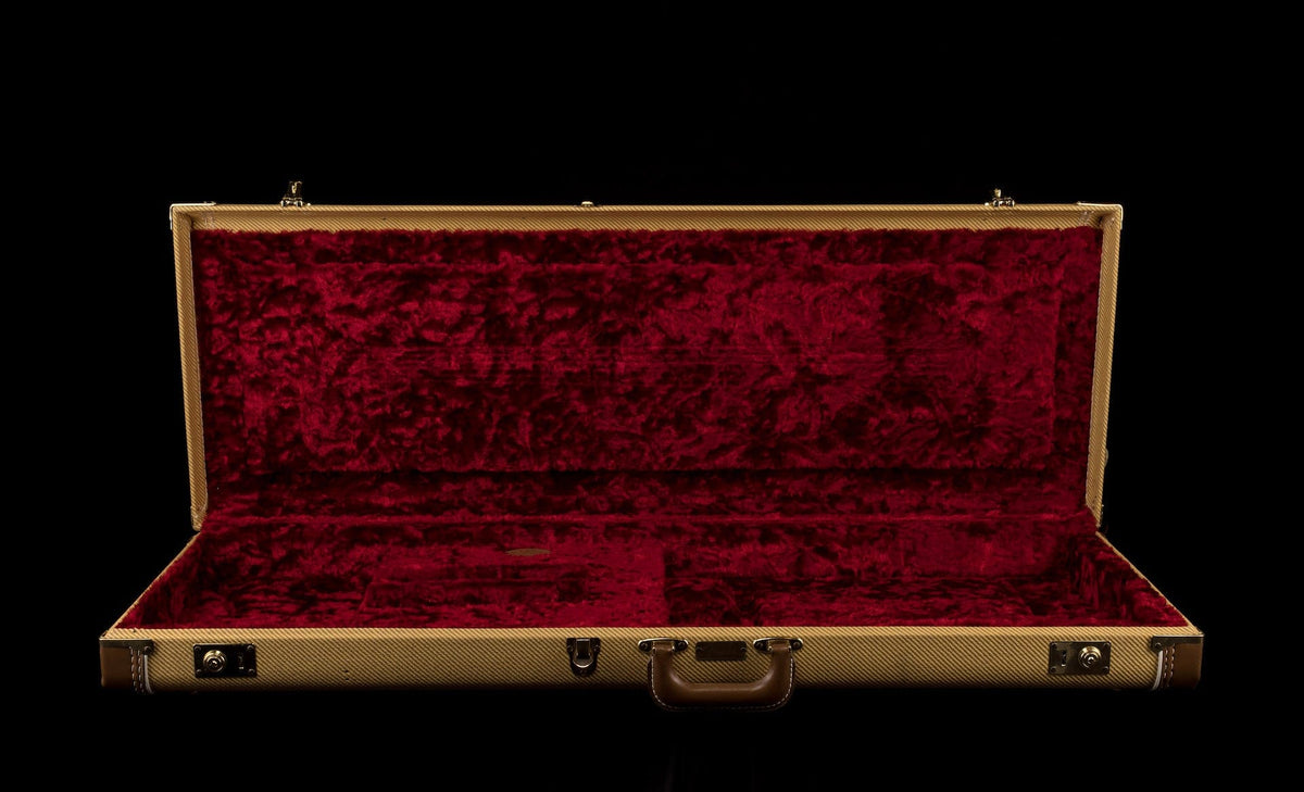 Used Fender G&G Tweed Stratocaster Telecaster Case Red Interior ...
