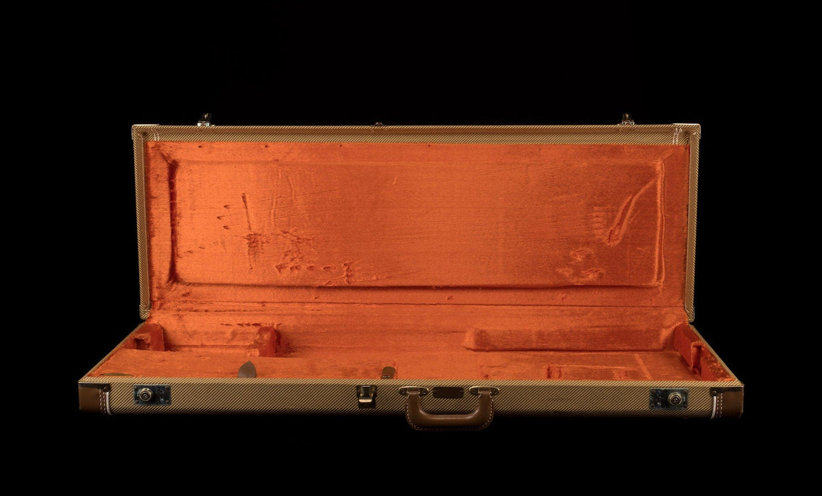 Used Fender Custom Shop G&G Tweed Stratocaster Telecaster Case Orange Interior - 1