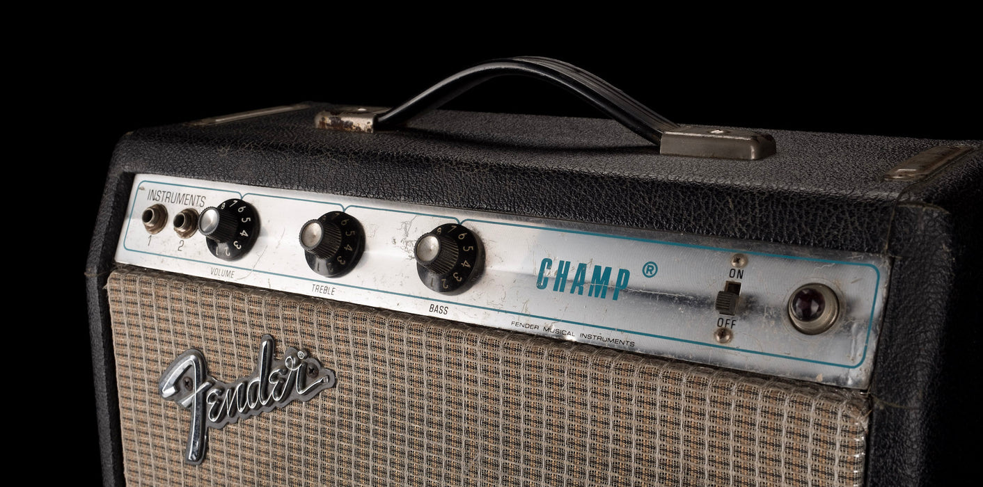 Used 1970's Fender Champ Guitar Amp Combo