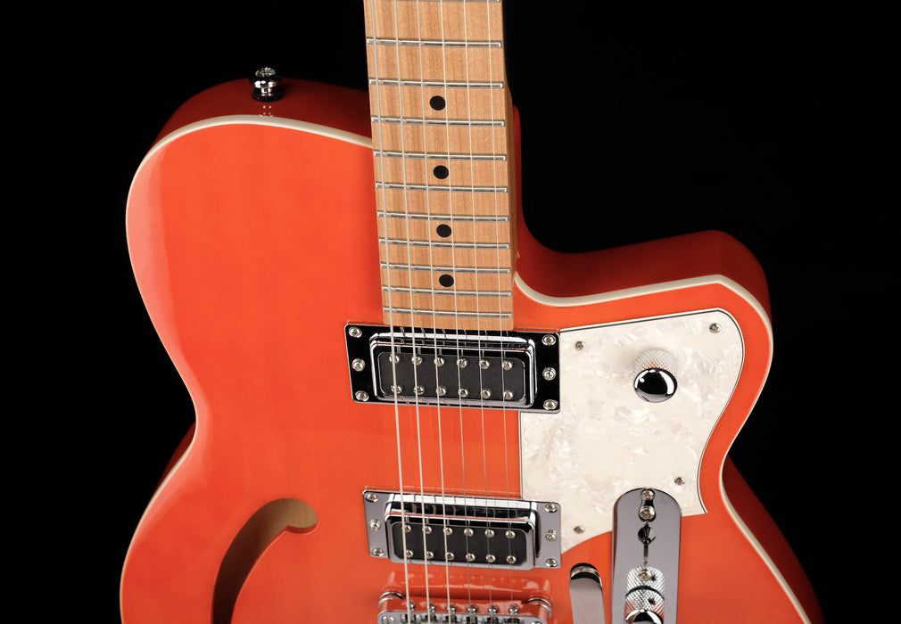 Pre Owned Reverend Club King RB Rock Orange With Bigsby With OHSC