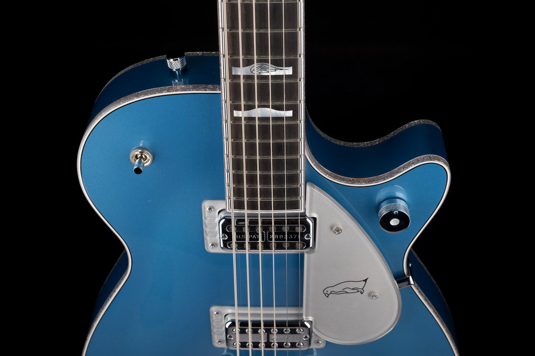 Pre Owned Gretsch Custom Shop Masterbuilt G6134CST Baritone Penguin NOS Lake Placid Blue With OHSC