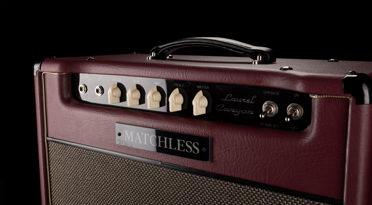 Matchless Anp Matchless Laurel Canyon Burgundy 1x12 Guitar Amp Combo — Truetone Music