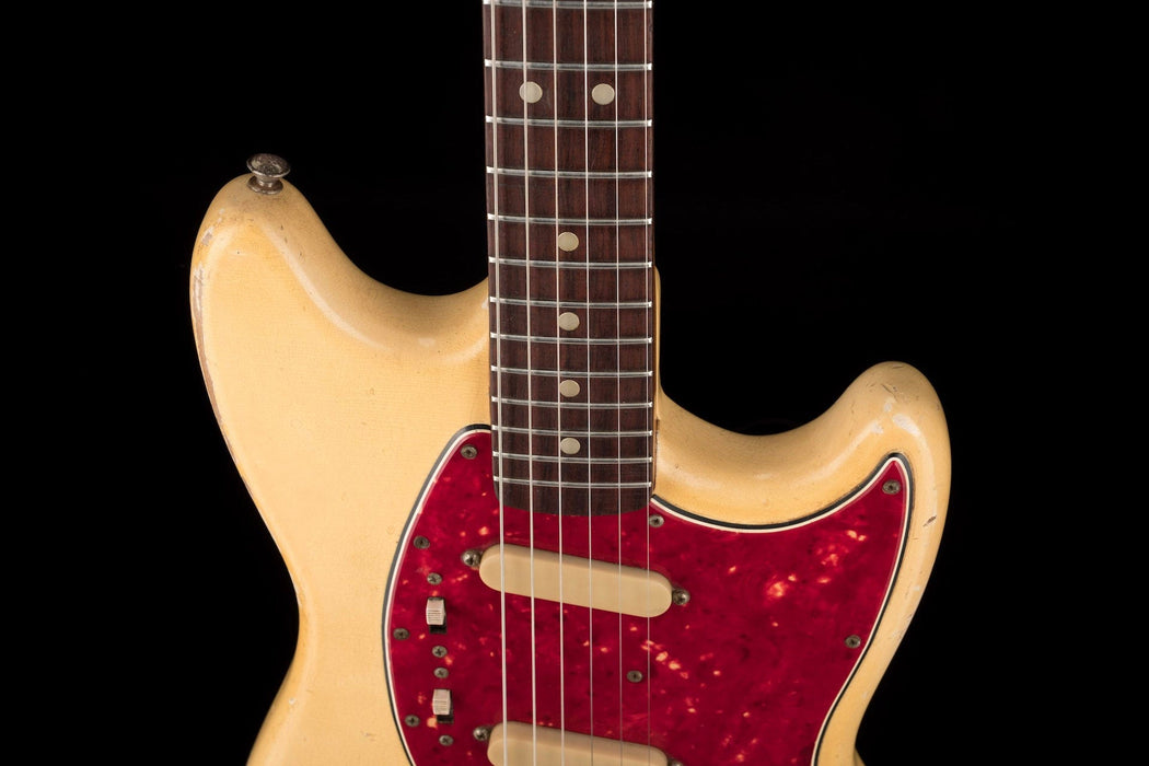 Pre Owned Vintage 1965 Fender Mustang Olympic White With Gig Bag