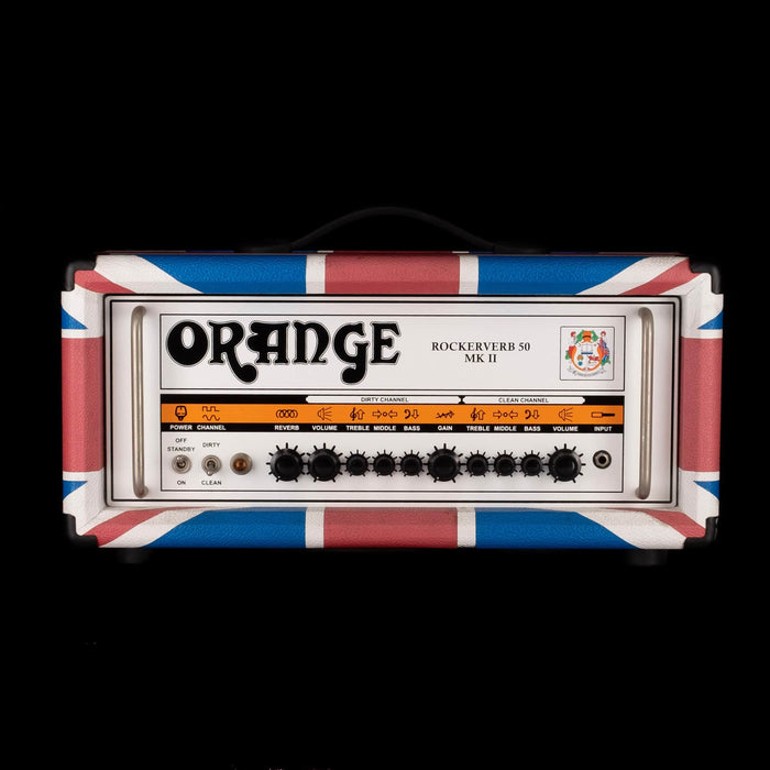 Pre-Owned Limited Edition of 25 Orange Limited Edition Union Jack Rockerverb 50 MKII / 2x12 Cab Set